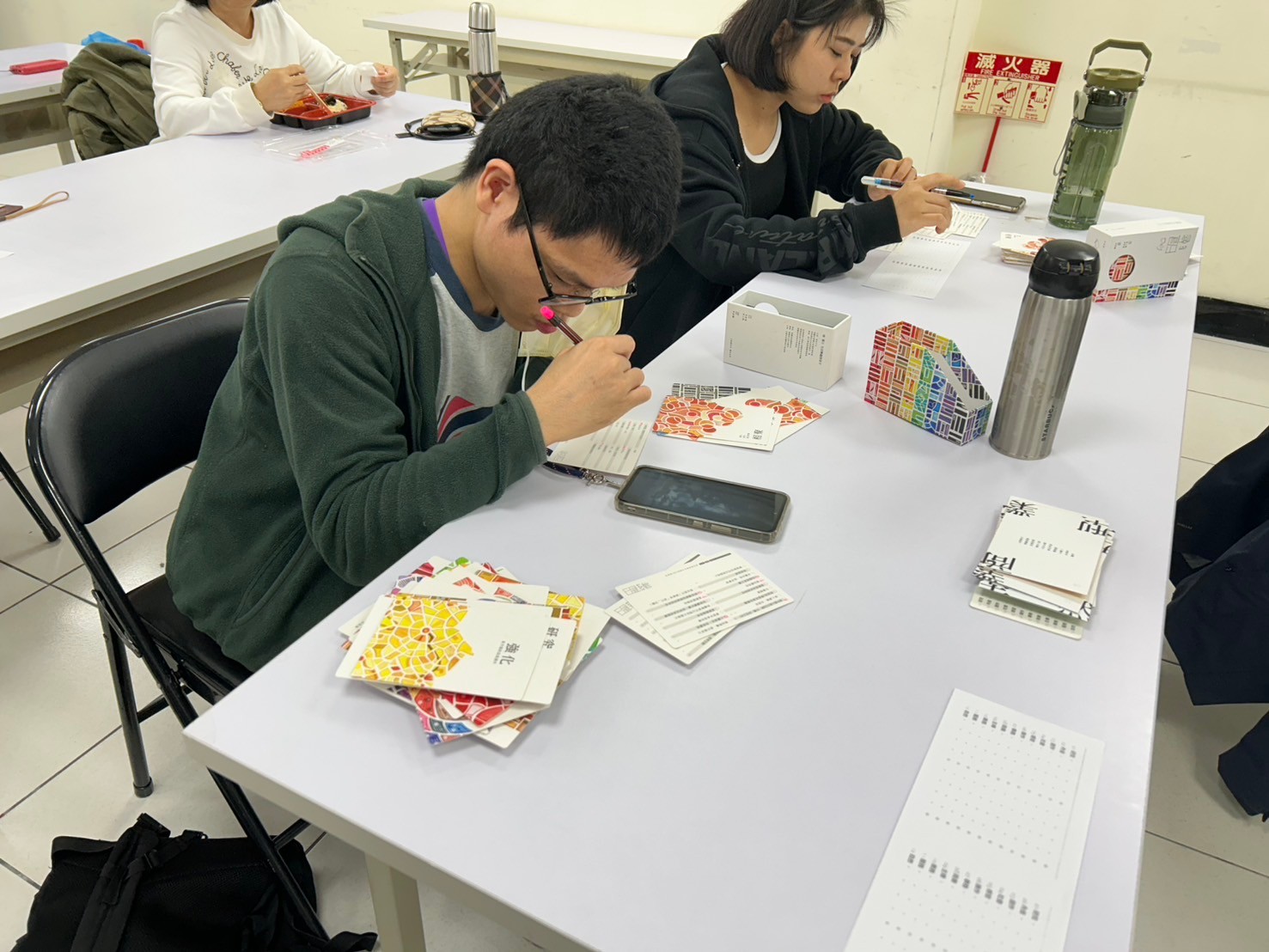 學員實際操作牌卡